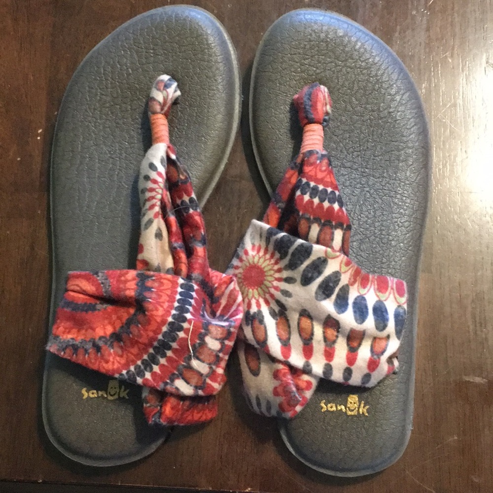 Adorable tie dye sandals
